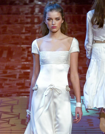 Ivory A Line Square Neck Pearl Satin Short Homecoming Dress with Slit HZ1023